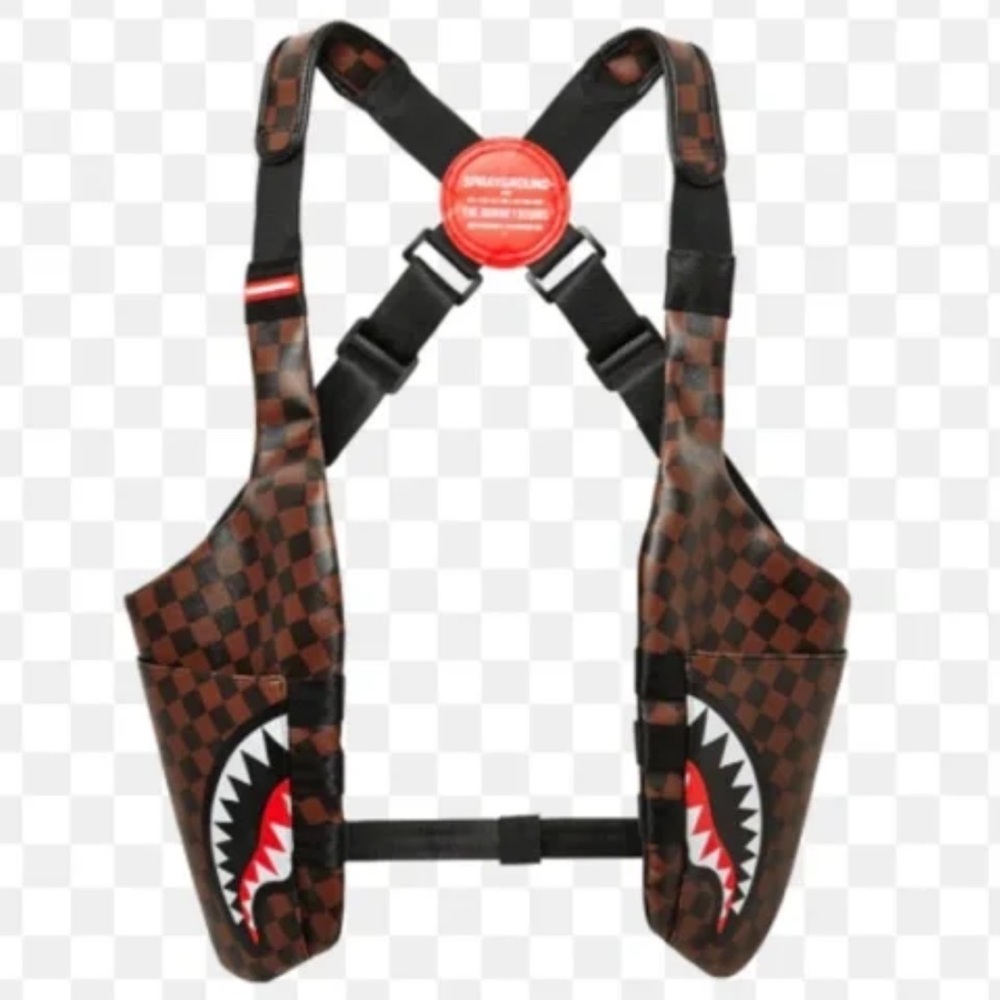 Sprayground Side Sharks in Paris Shoulder Pack/Holster/Vest/Stealth Backpack